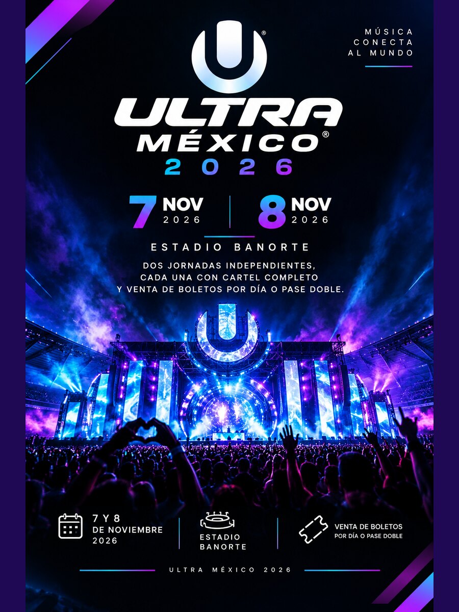 Ultra México 2026: 7 y 8 de noviembre en el Estadio Banorte