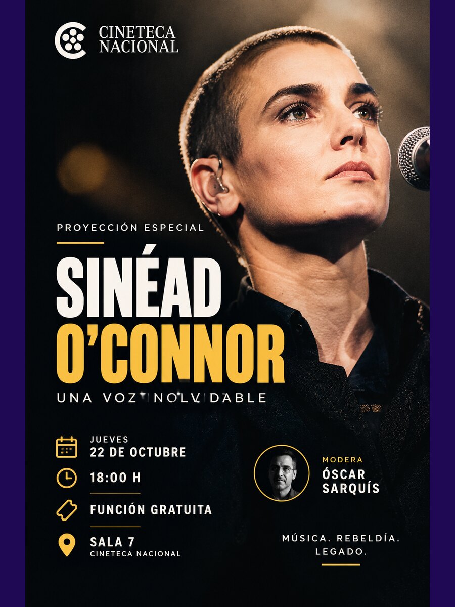 Sinéad O’Connor: sesión gratuita en la Cineteca