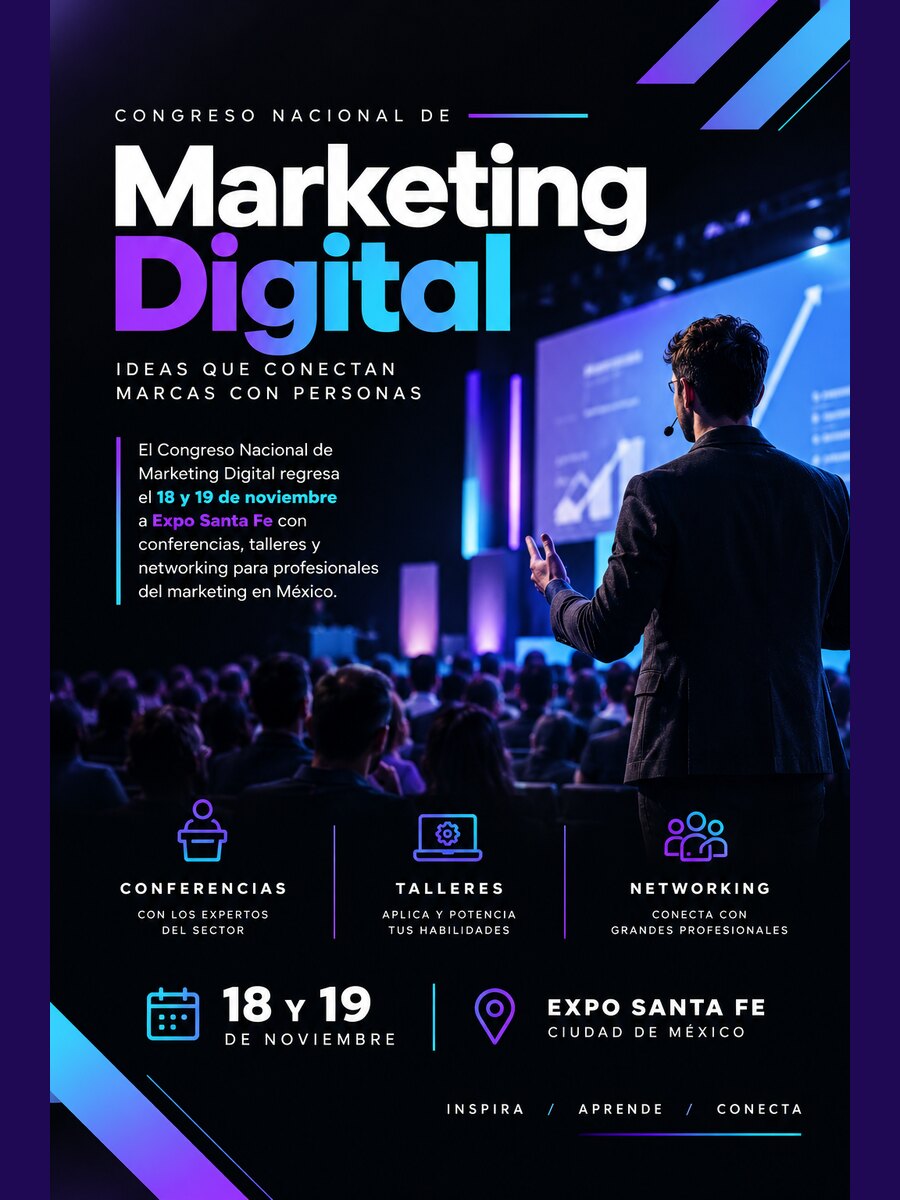 Congreso Nacional de Marketing Digital: 18 y 19 de noviembre en Expo Santa Fe