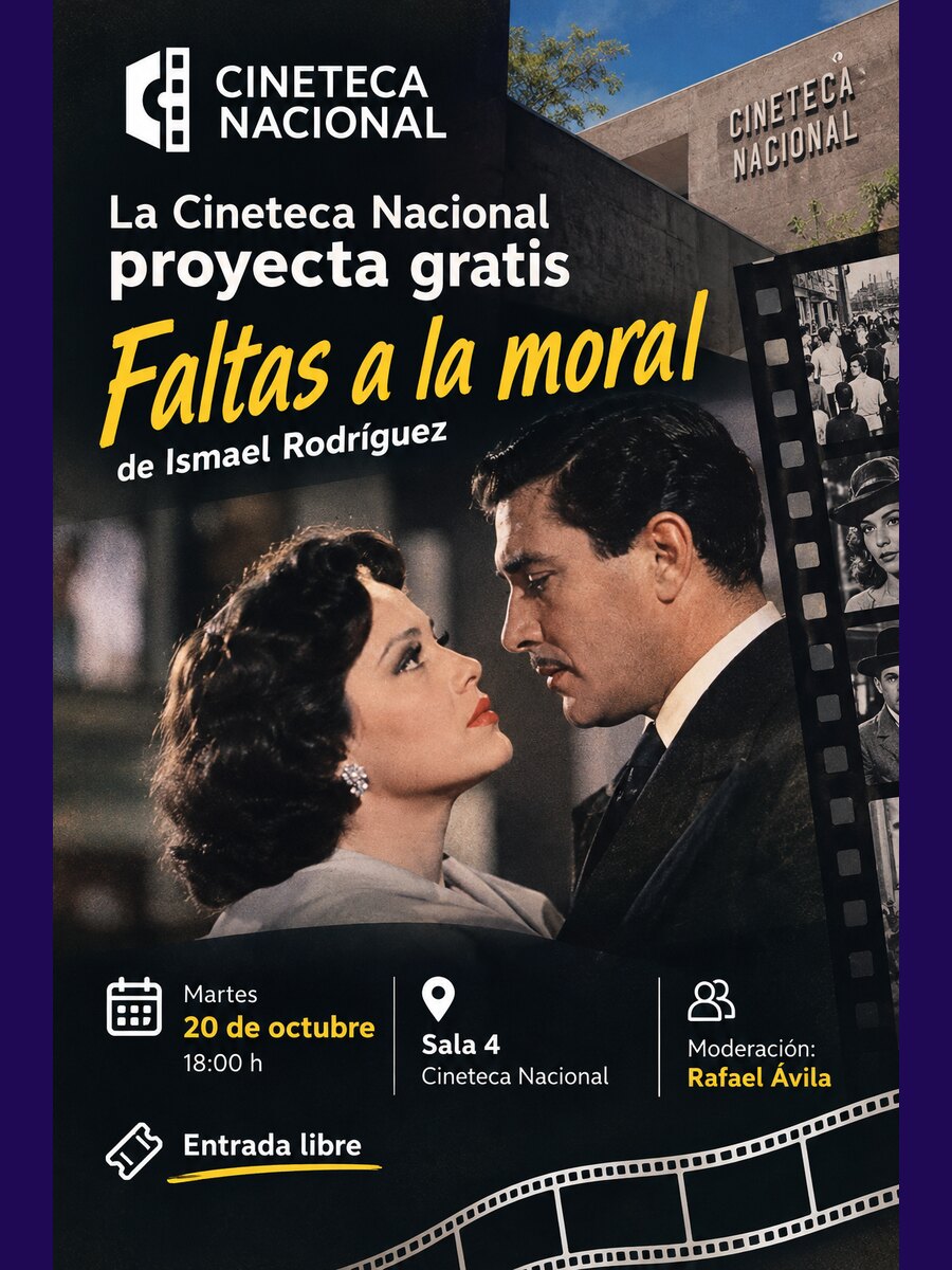 Faltas a la moral: función gratuita en la Cineteca